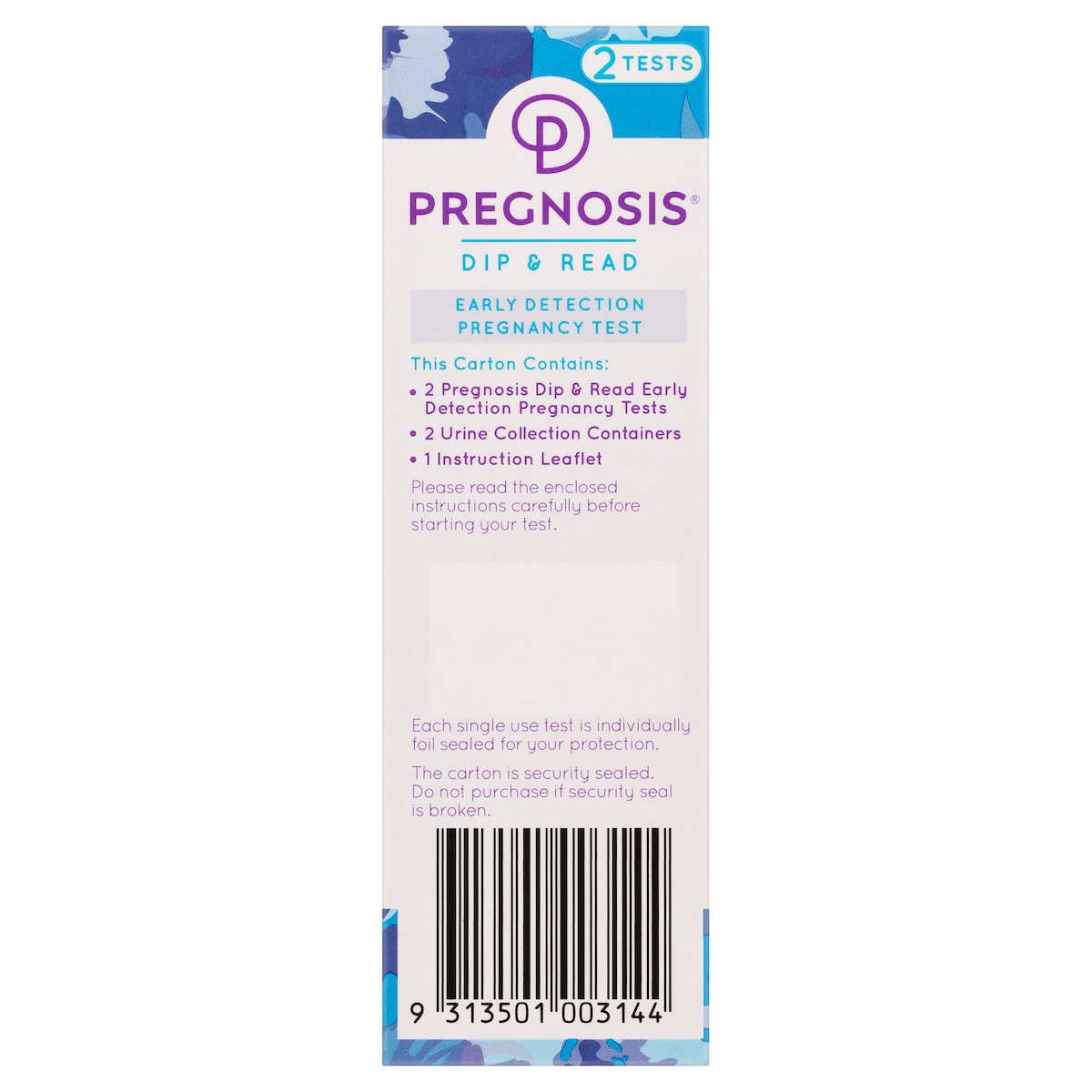 Pregnosis Dip & Read Early Detection Pregnancy Test 2 Tests