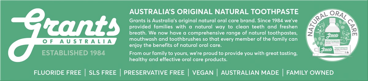 Grants Natural Toothpaste Mild Mint Fluoride Free 110G