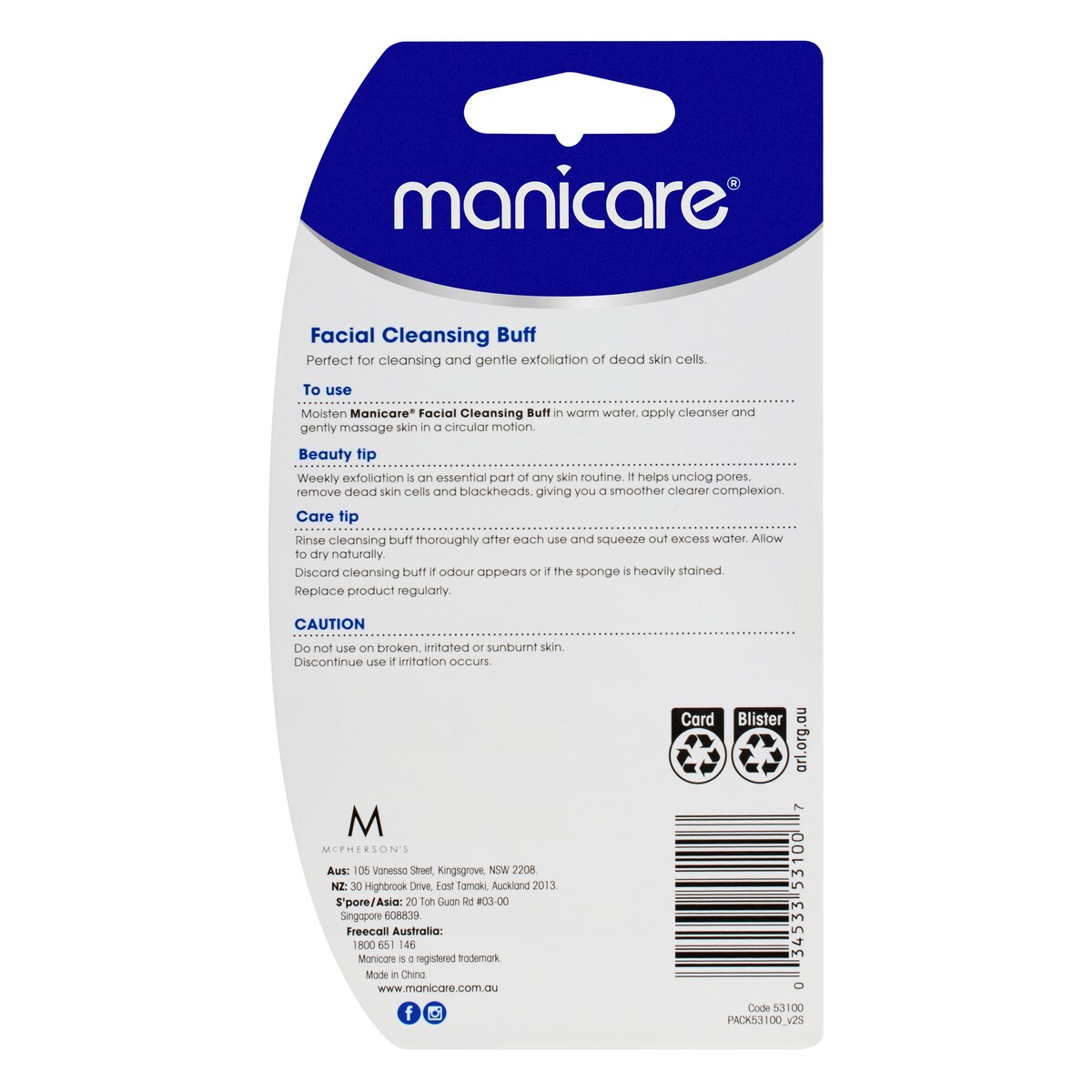 Manicare Facial Cleansing Buff