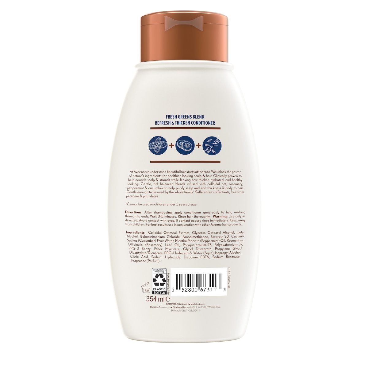 Aveeno Fresh Greens Conditioner 354Ml