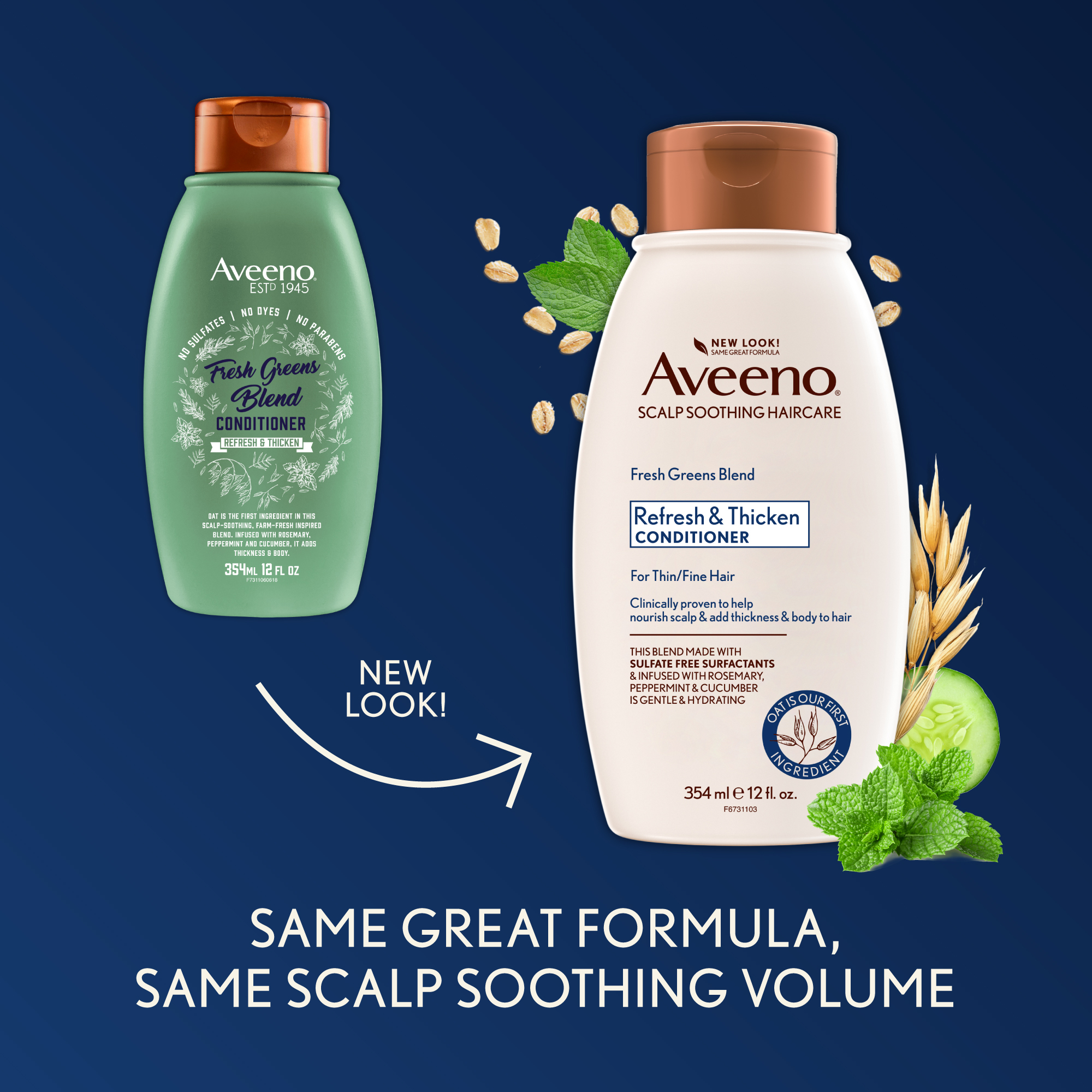 Aveeno Fresh Greens Conditioner 354Ml