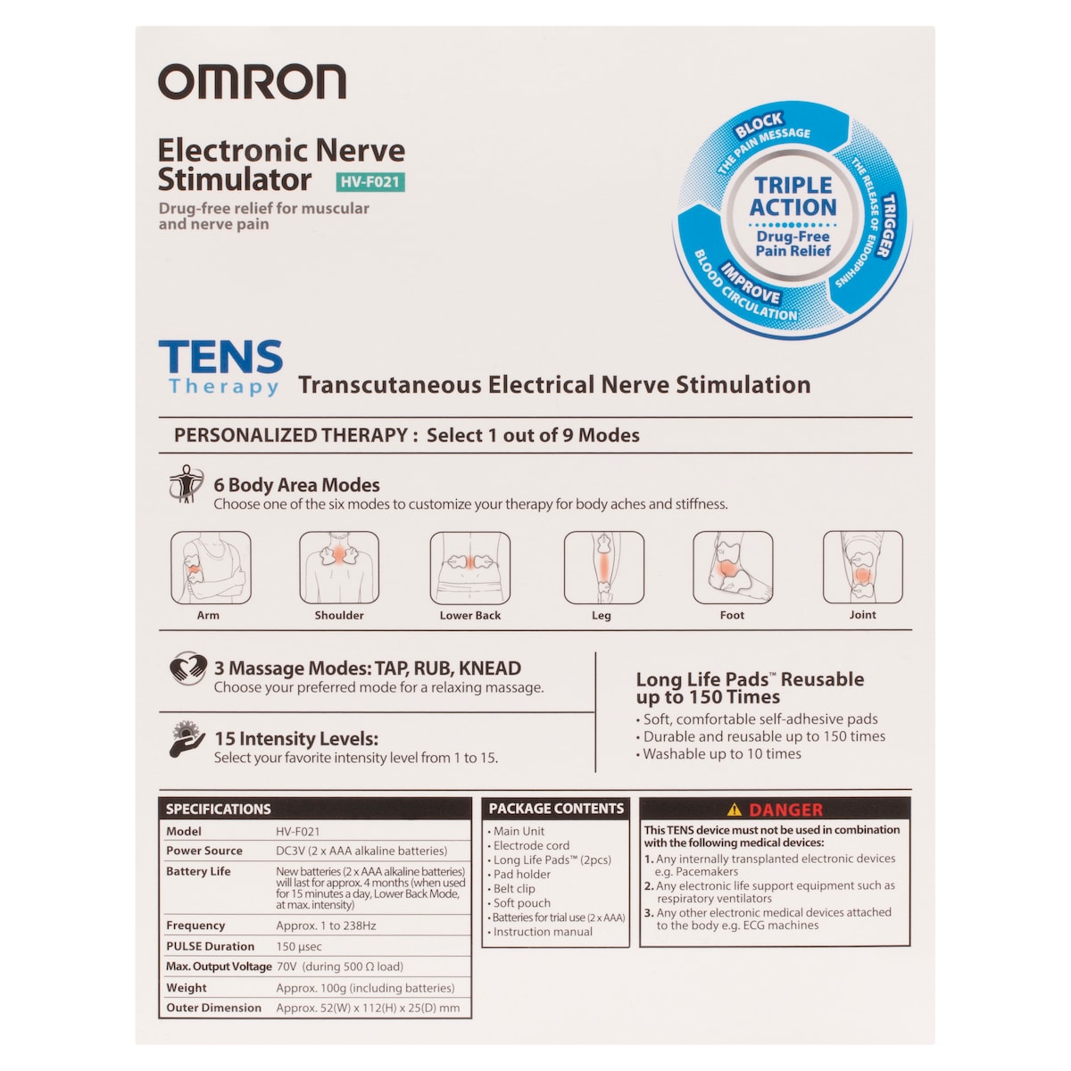 Omron Hvf021 Electronic Nerve Simulator