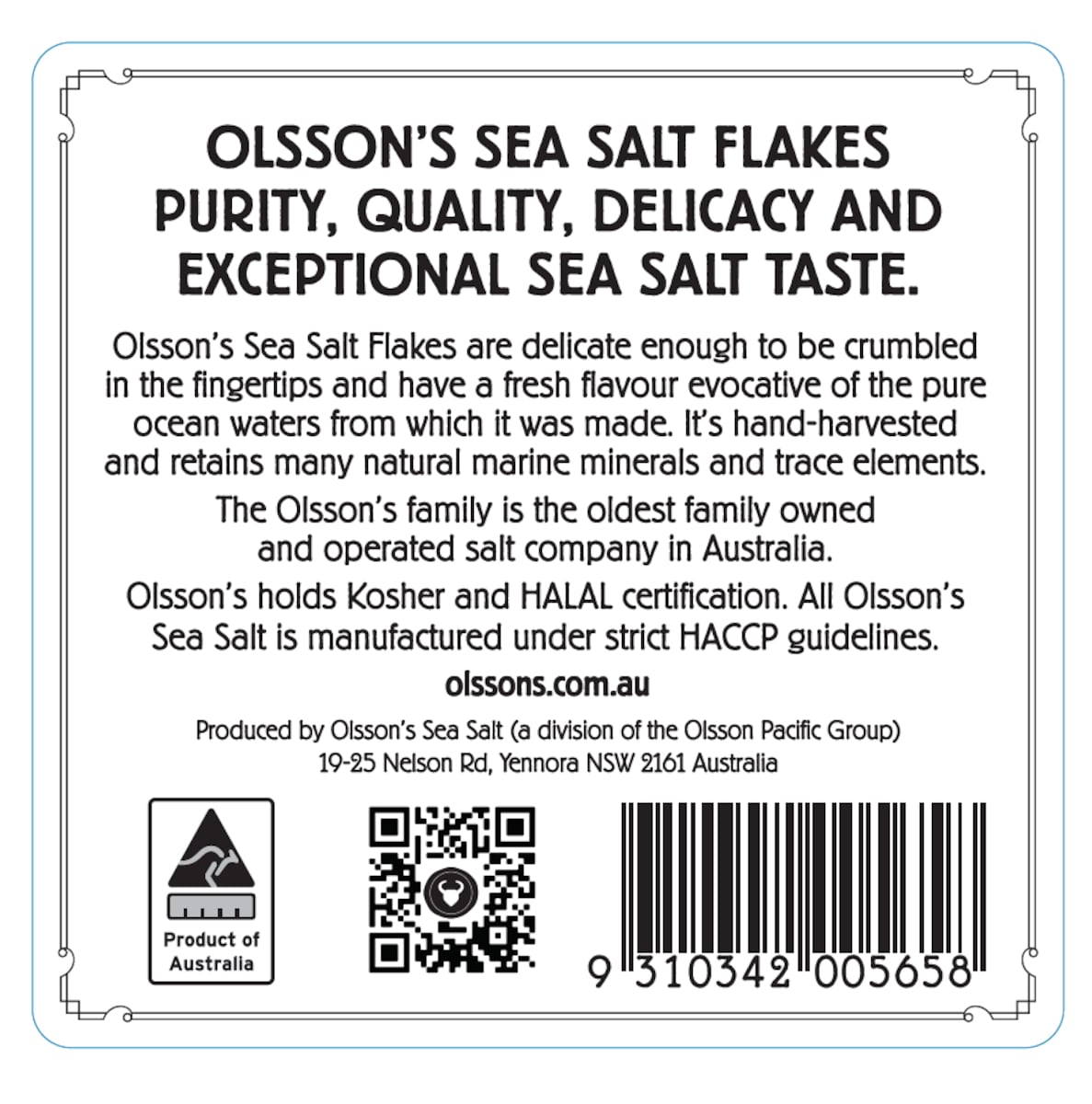 Olssons Salt Sea Flakes Stoneware Jar 250G