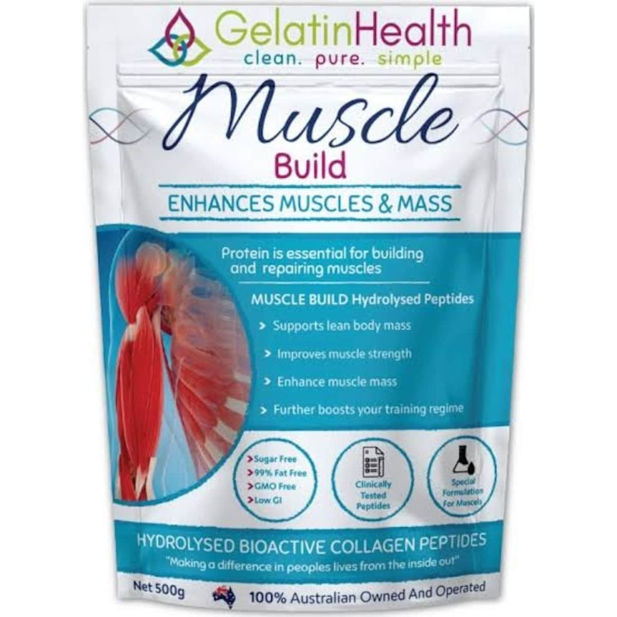 Gelatin Health Muscle Collagen 500G