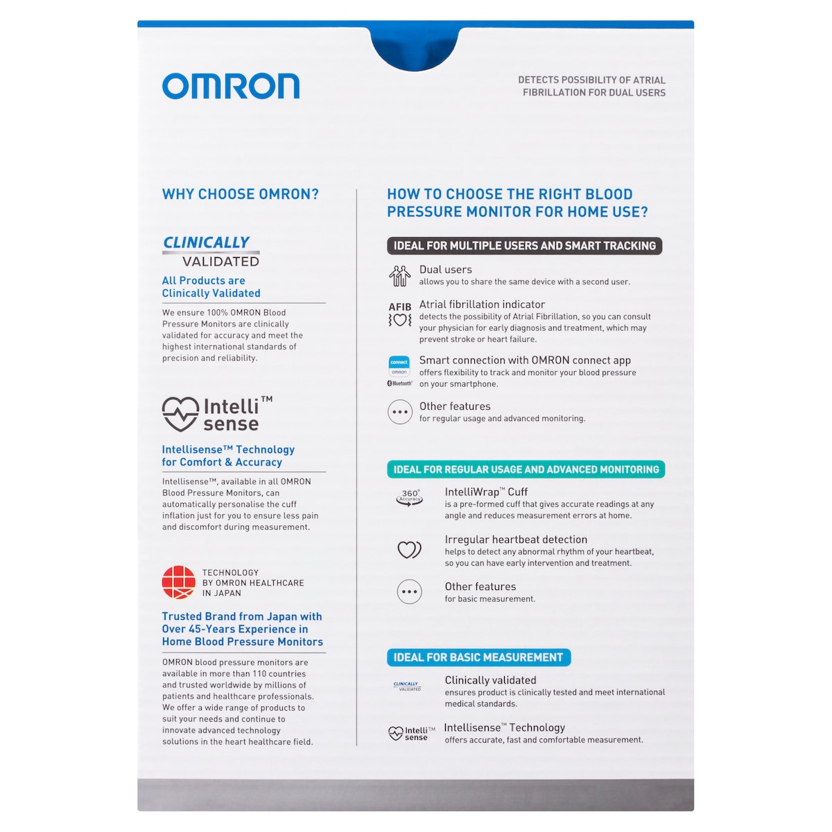 Omron Hem7361T Advanced + Afib Blood Pressure Monitor