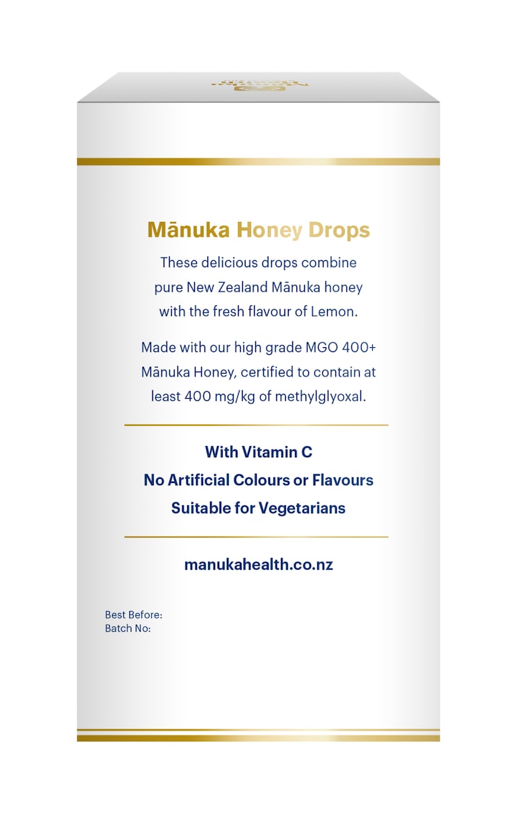 Manuka Health Mgo 400+ Manuka Honey Drops Lemon 65G