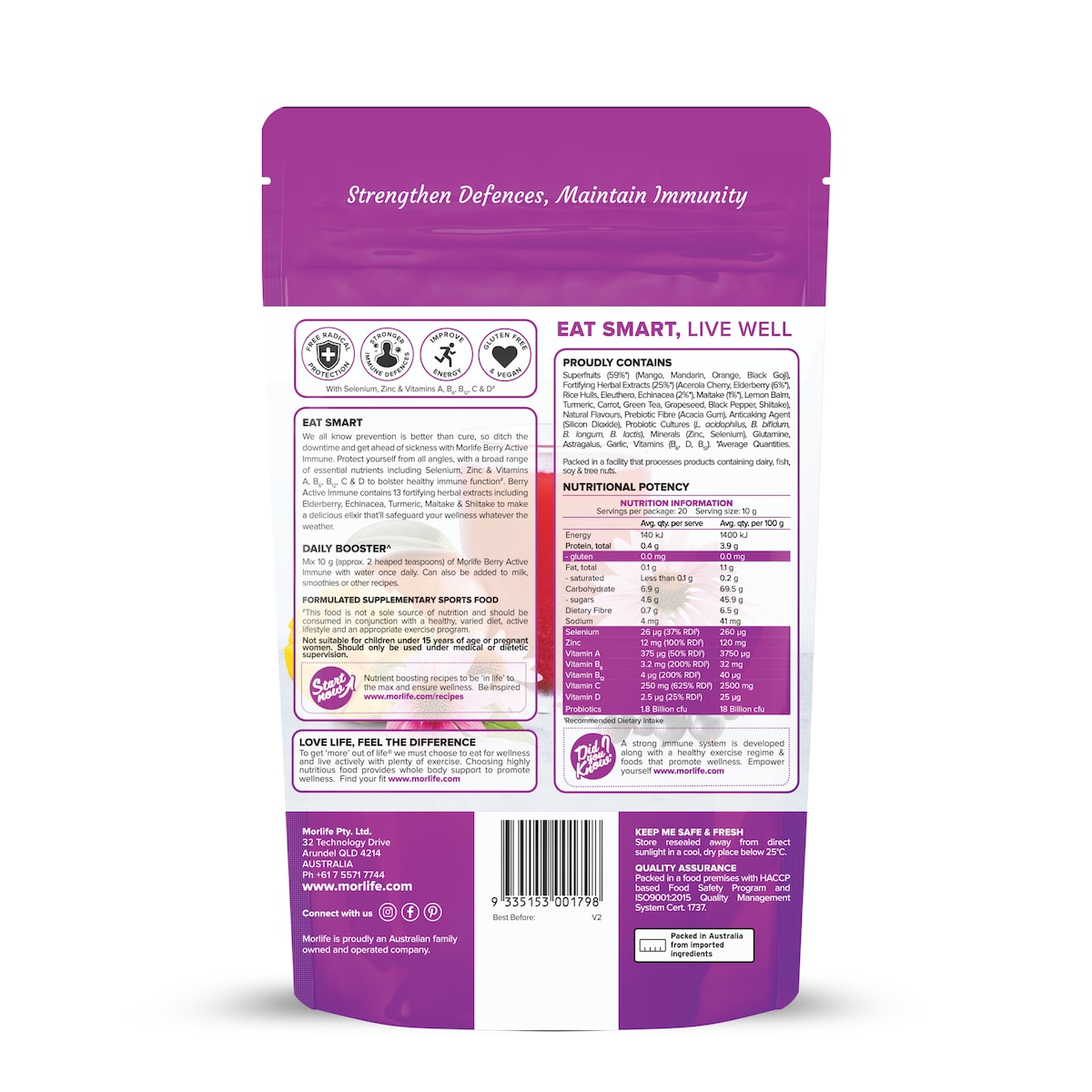 Morlife Berry Active Immune 200G