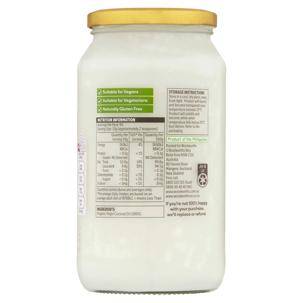 Macro Organic Coconut Oil 900G