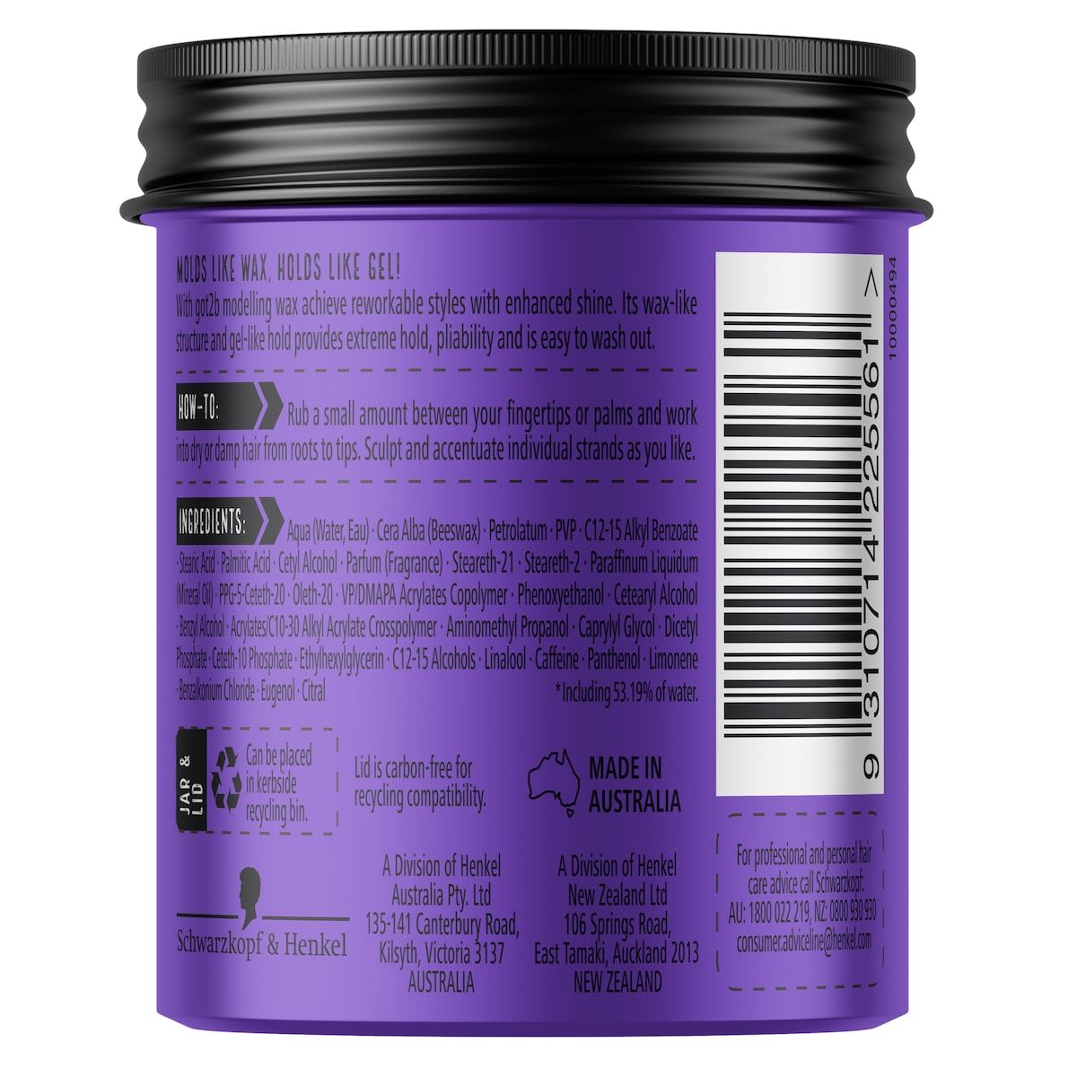 Got2B Modelling Wax For Reworkable Styles 100Ml By Schwarzkopf