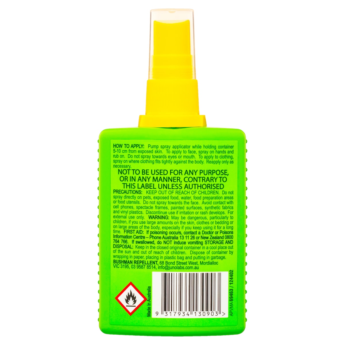 Bushman Plus 20% Deet Insect Repellent With Sunscreen Pump Spray 100Ml