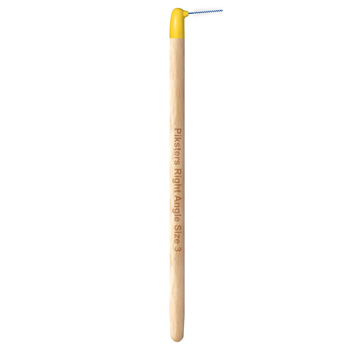 Piksters Bamboo Right Angle Intertendental Brush Size 3 Yellow 6 Pack