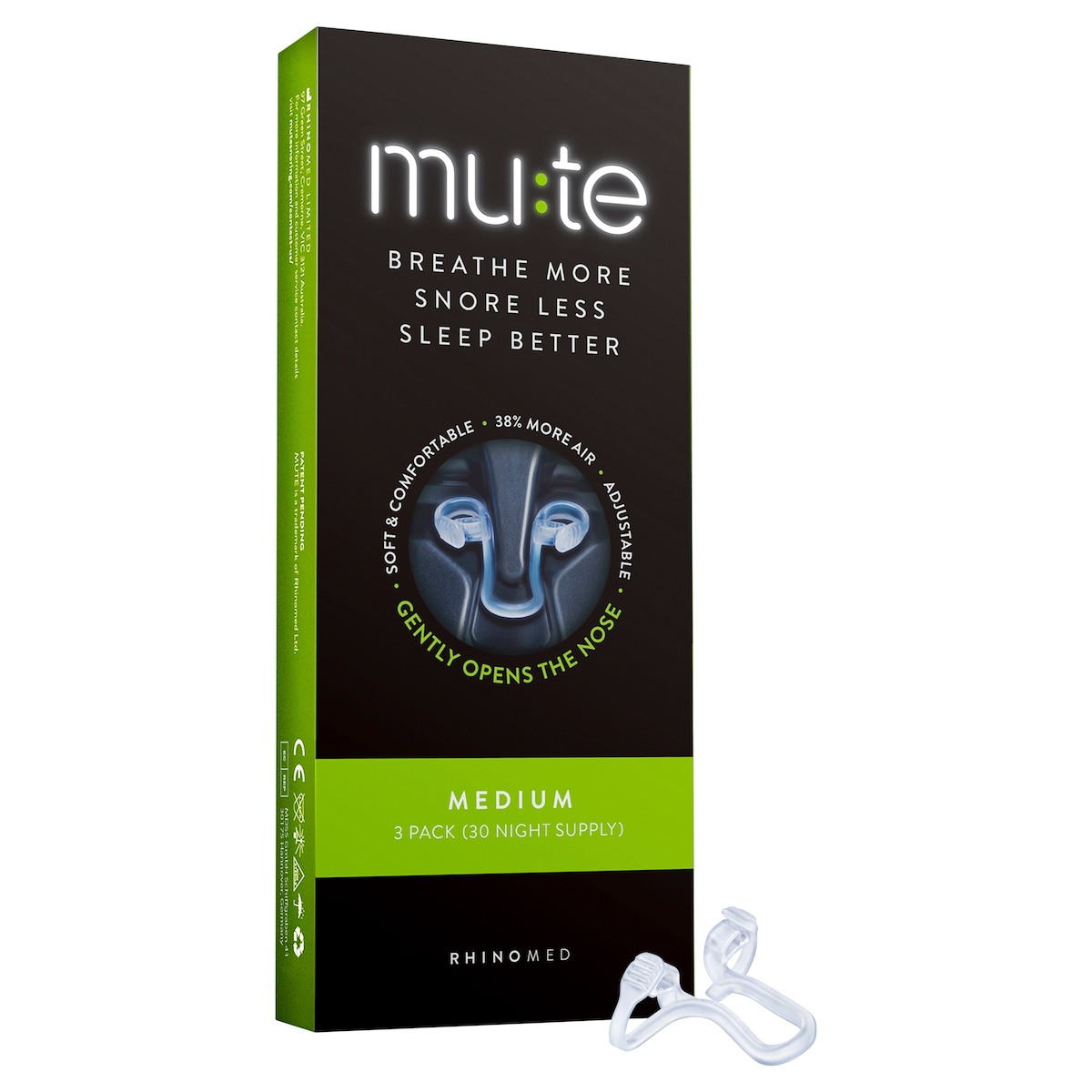 Mute Snoring Device Medium 30 Nights Supply