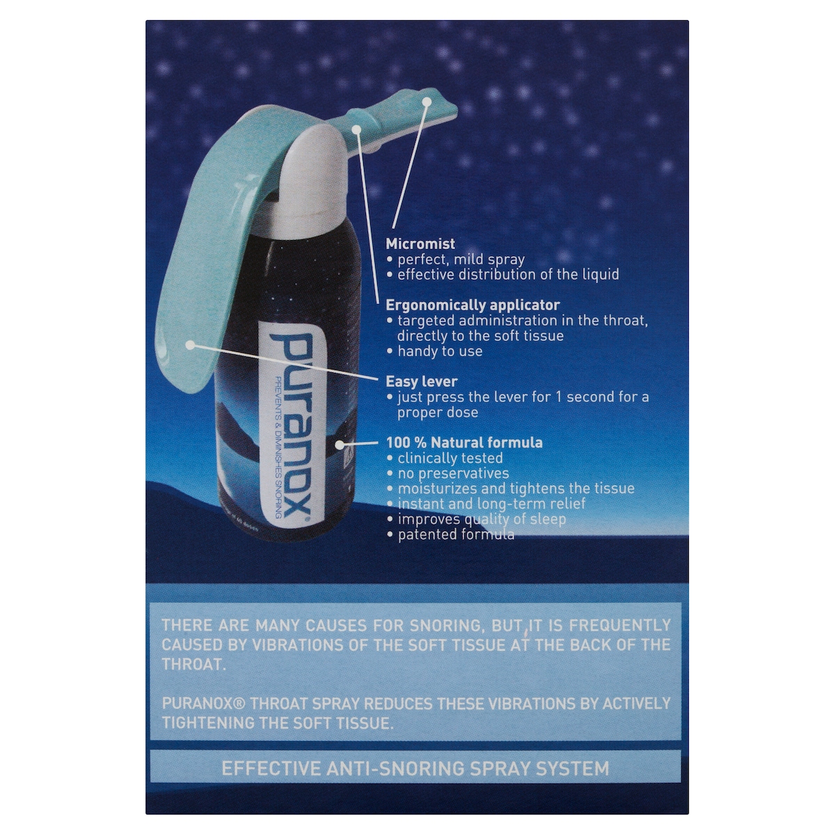 Puranox Anti-Snoring Spray 45Ml