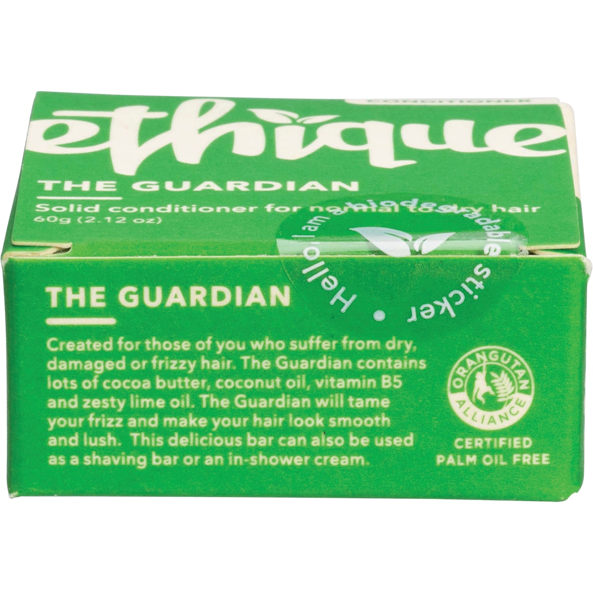 Ethique Solid Conditioner Bar The Guardian Normal Or Dry Hair 60G