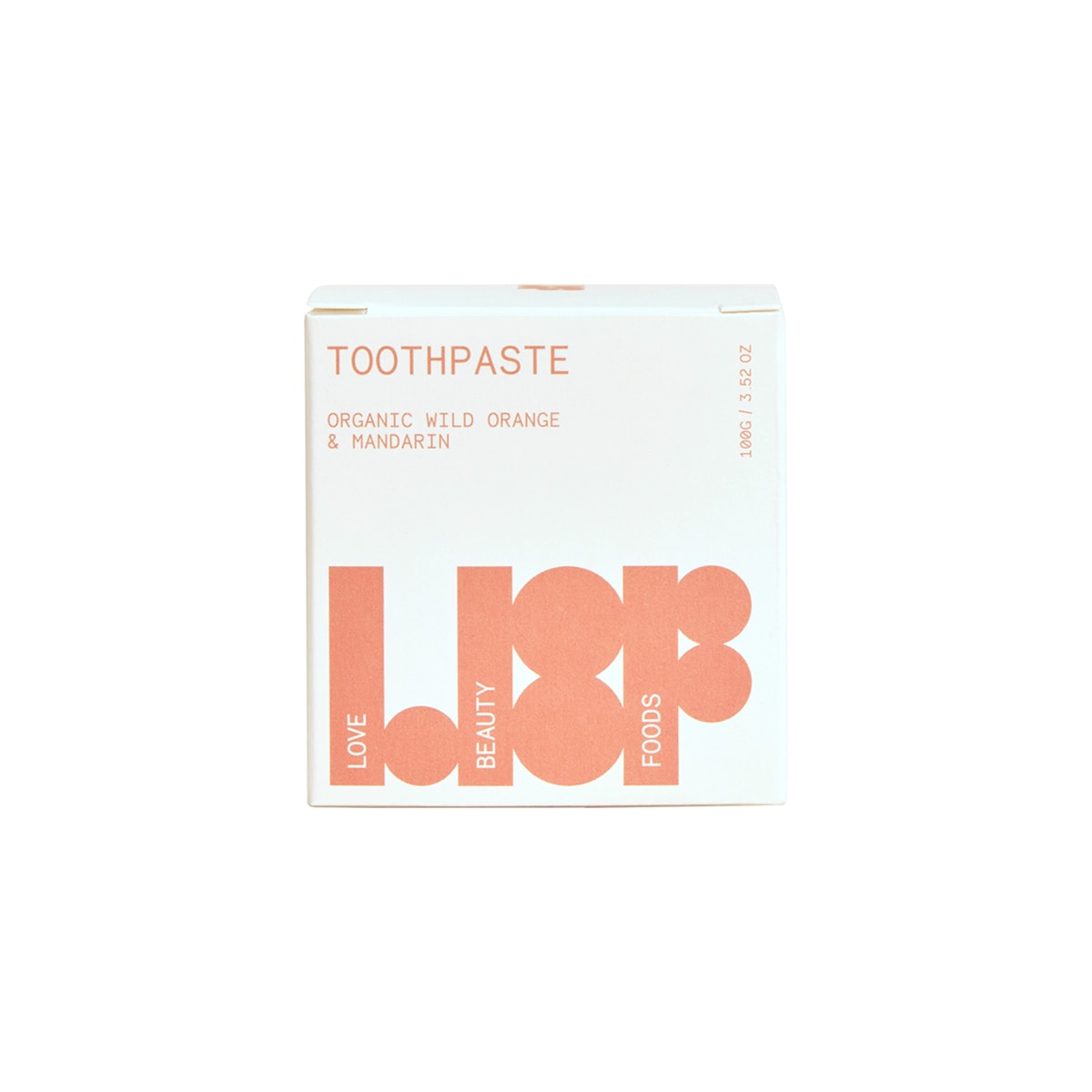 Love Beauty Foods Toothpaste Organic Wild Orange & Mandarin 100G