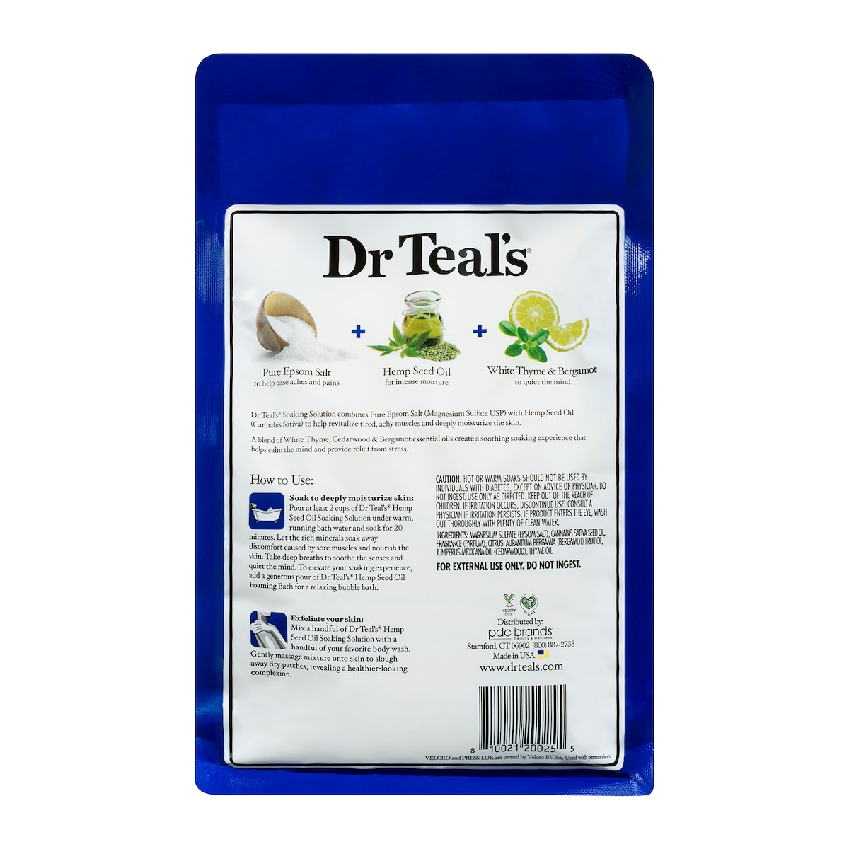 Dr Teals Epsom Salt Hemp Seed Oil 1.36Kg