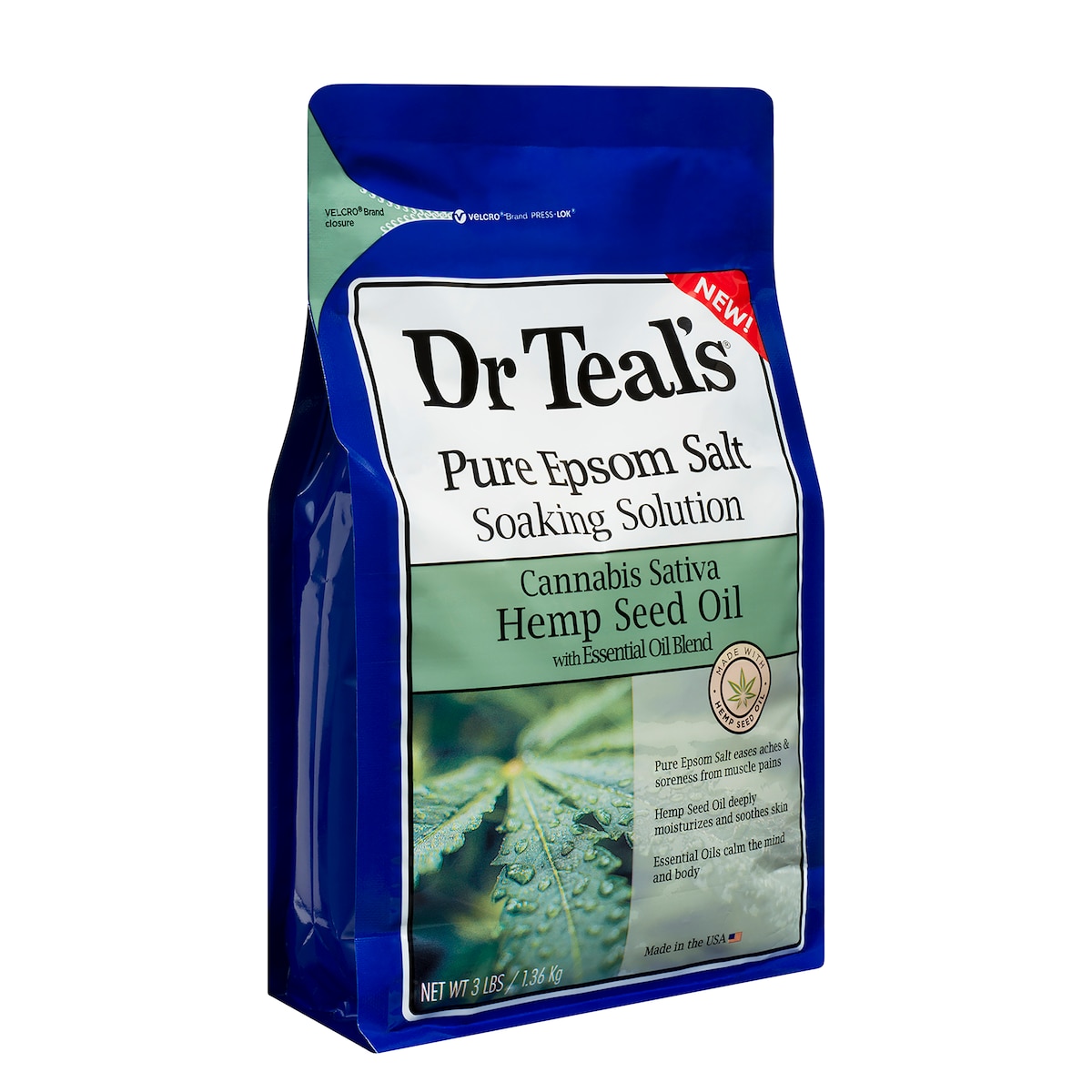 Dr Teals Epsom Salt Hemp Seed Oil 1.36Kg