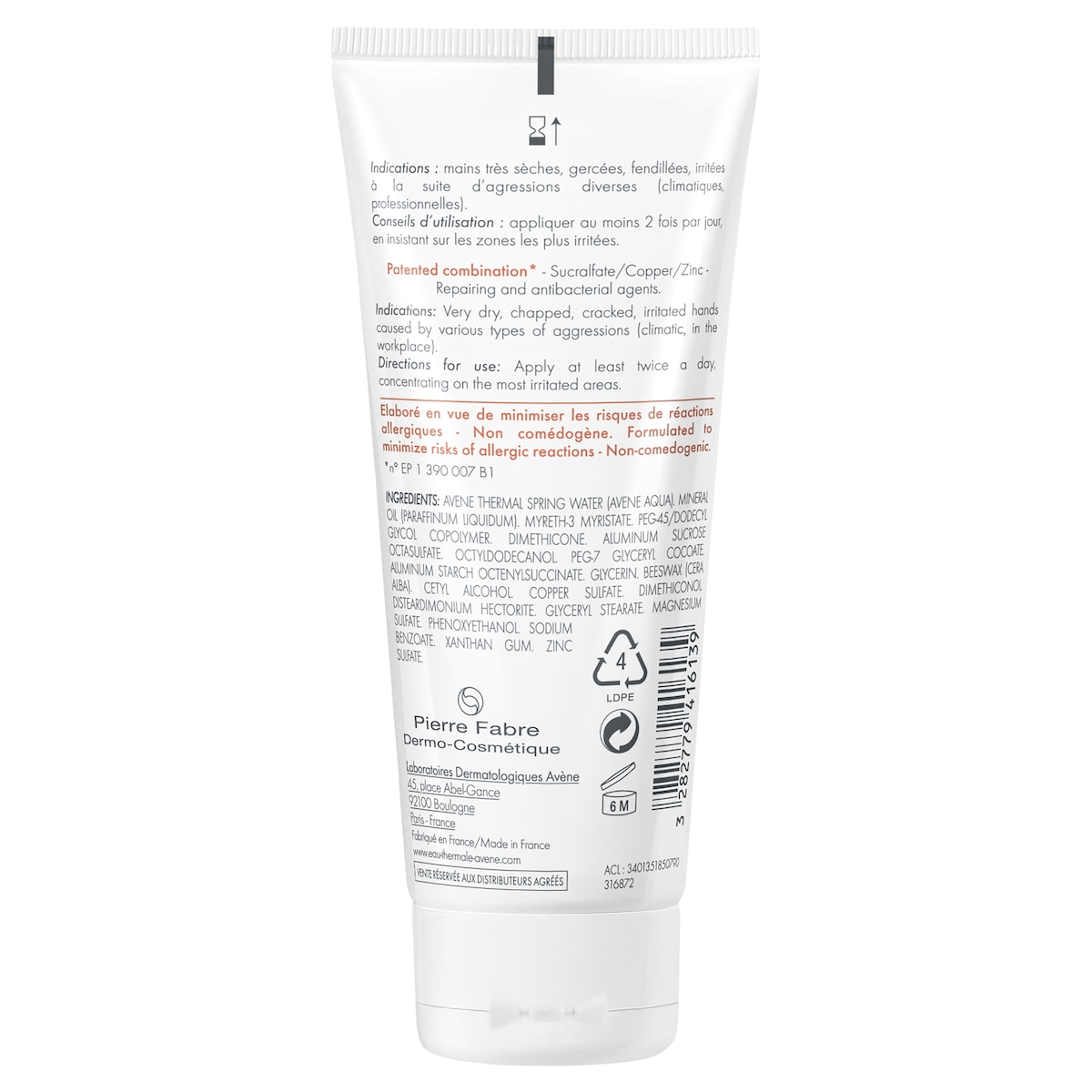 Avene Cicalfate Hand Repair Barrier Cream 100Ml