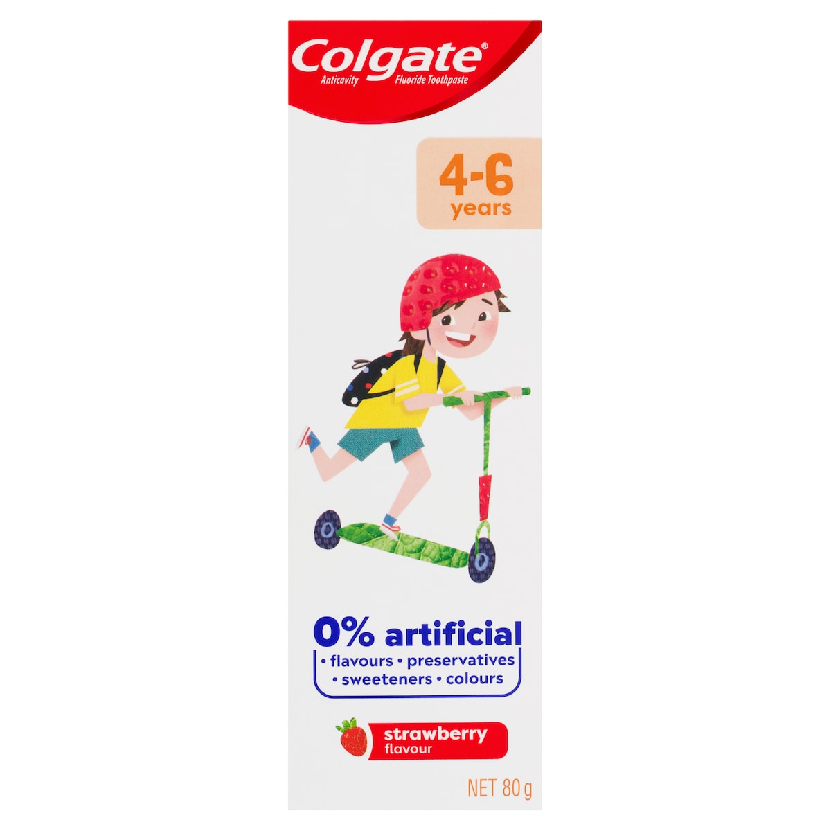 Colgate Kids 4 - 6 Years Fluoride Toothpaste Strawberry 80G