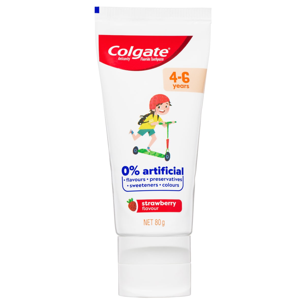 Colgate Kids 4 - 6 Years Fluoride Toothpaste Strawberry 80G