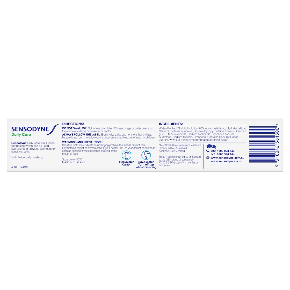 Sensodyne Daily Care Toothpaste 110G