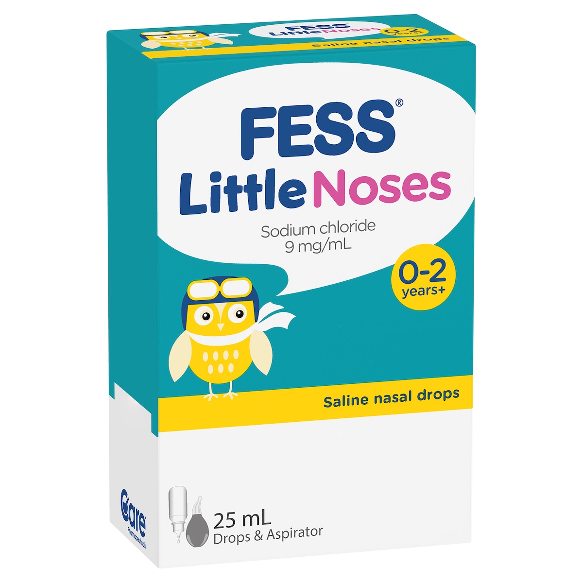Fess Little Noses Saline Nasal Drops 25Ml + Aspirator