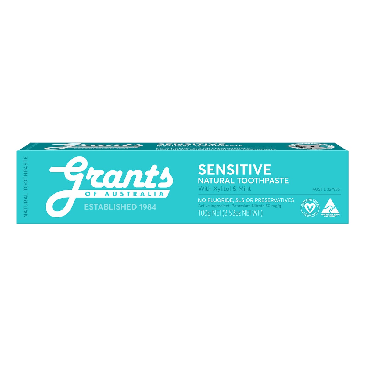 Grants Natural Toothpaste Sensitive Fluoride Free 100G