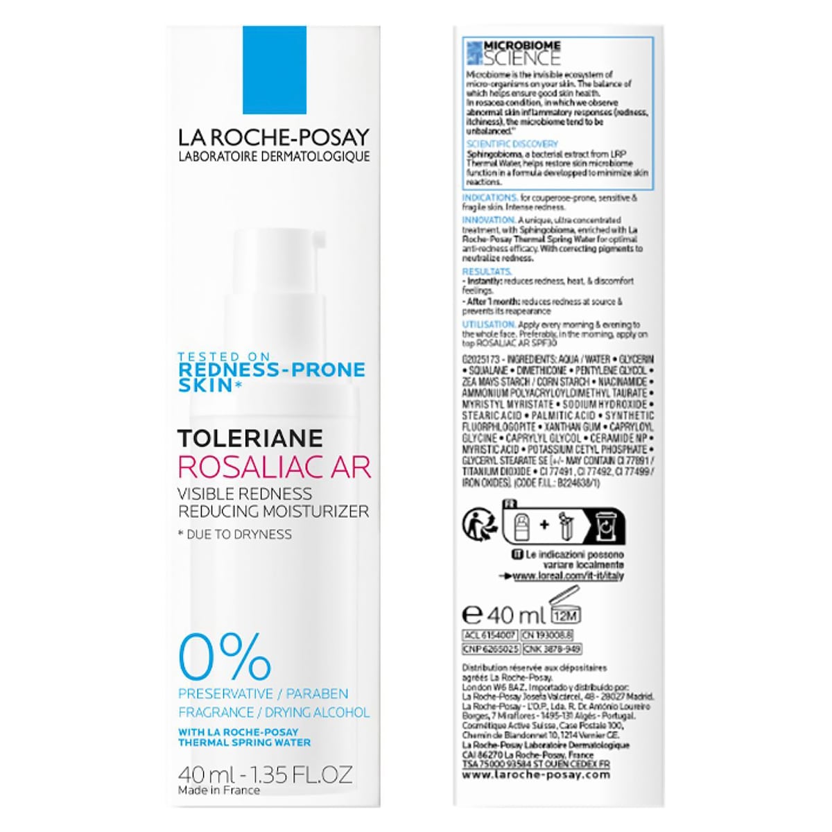 La Roche-Posay Toleriane Rosaliac Ar Moisturiser For Anti-Redness 40Ml