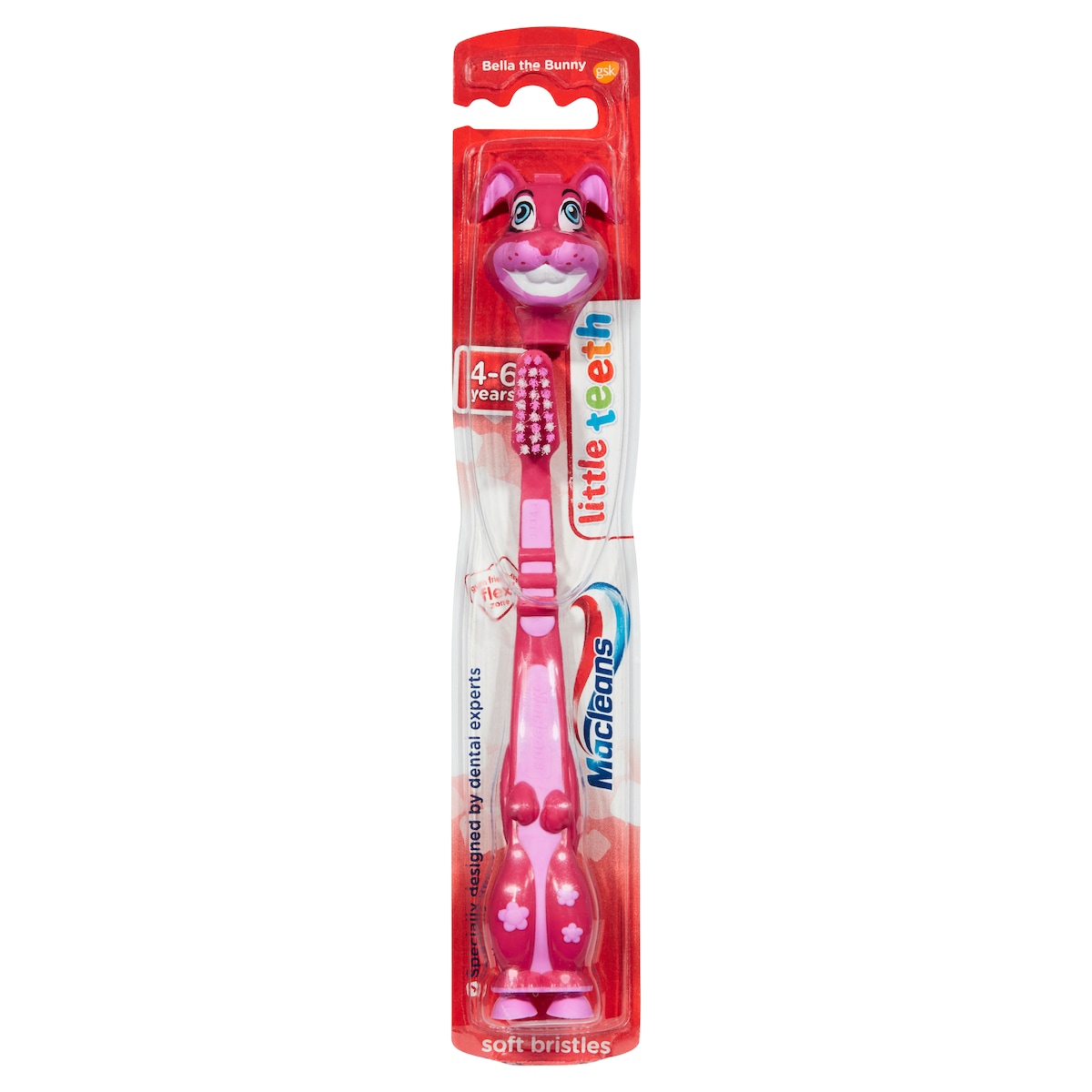 Macleans Toothbrush Little Teeth 4 - 6 Years 1 Brush (Colours Selected At Random)