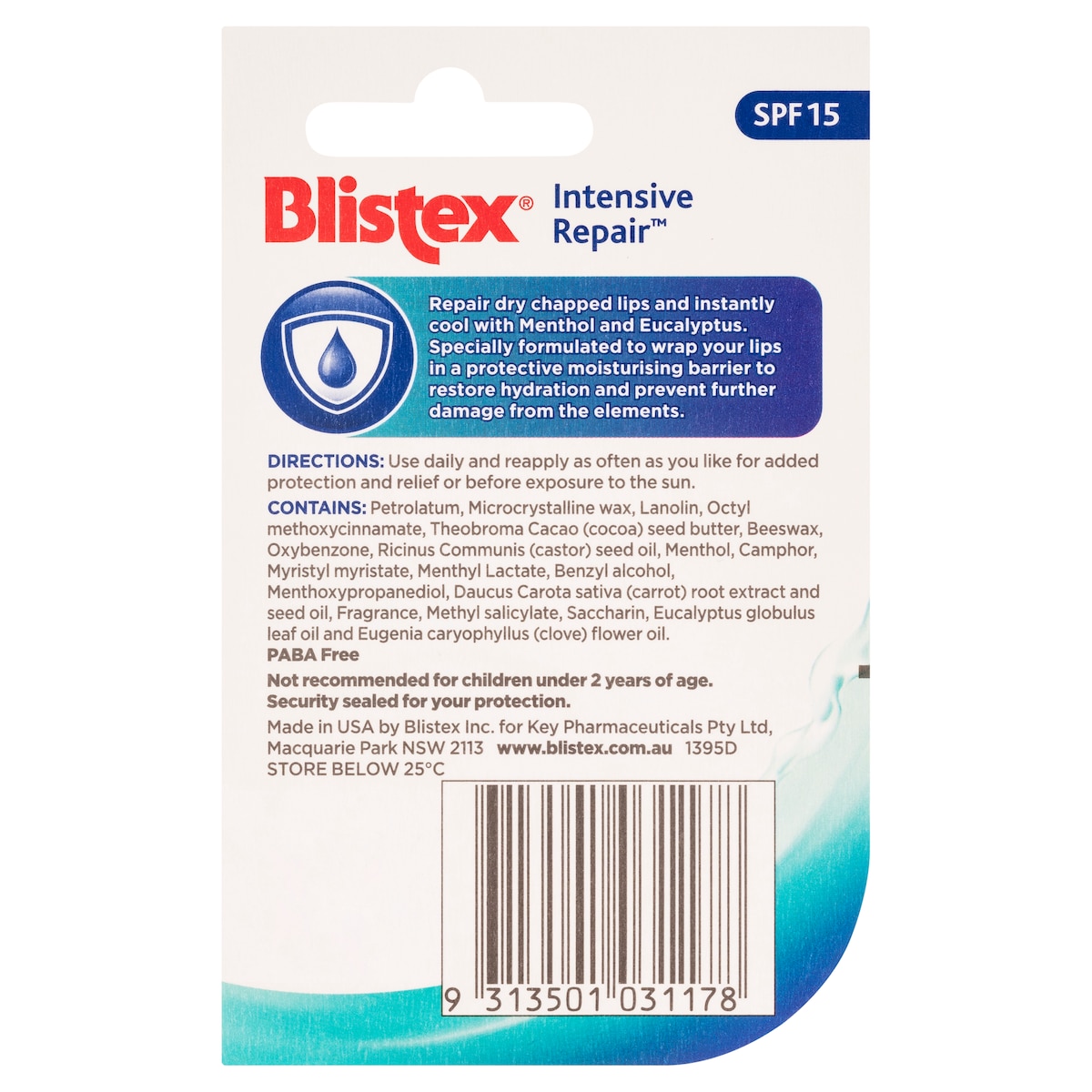 Blistex Intensive Repair Pot For Dry Lips Spf15 7G