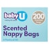 Baby U Scented Nappy Bags 200 Pack