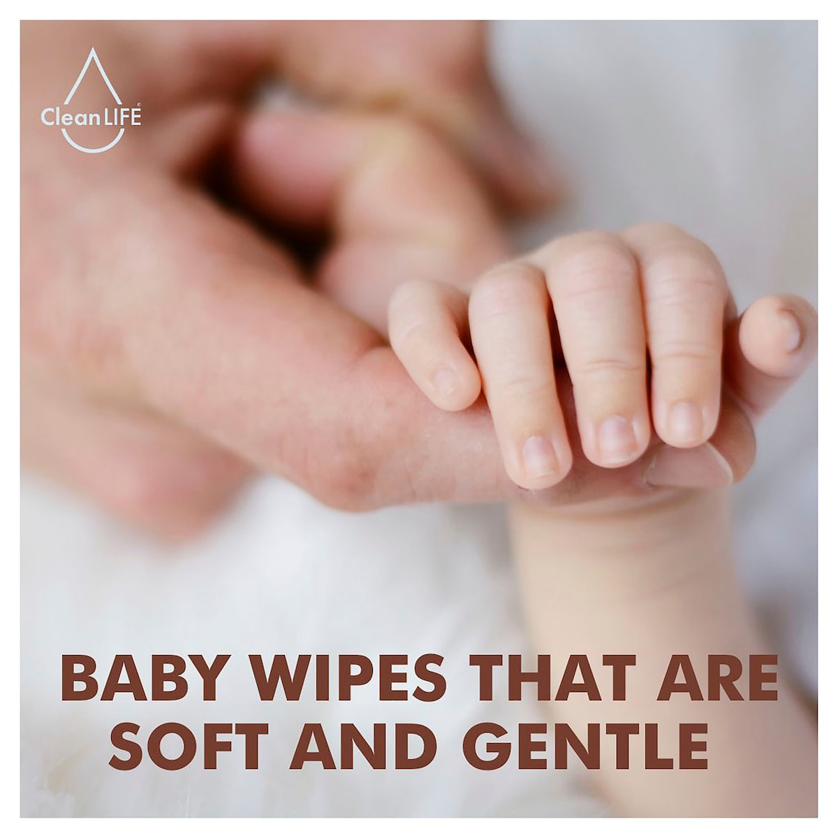 Cleanlife Extra Gentle Plastic Free Wipes For Baby & Newborns 80 Pack