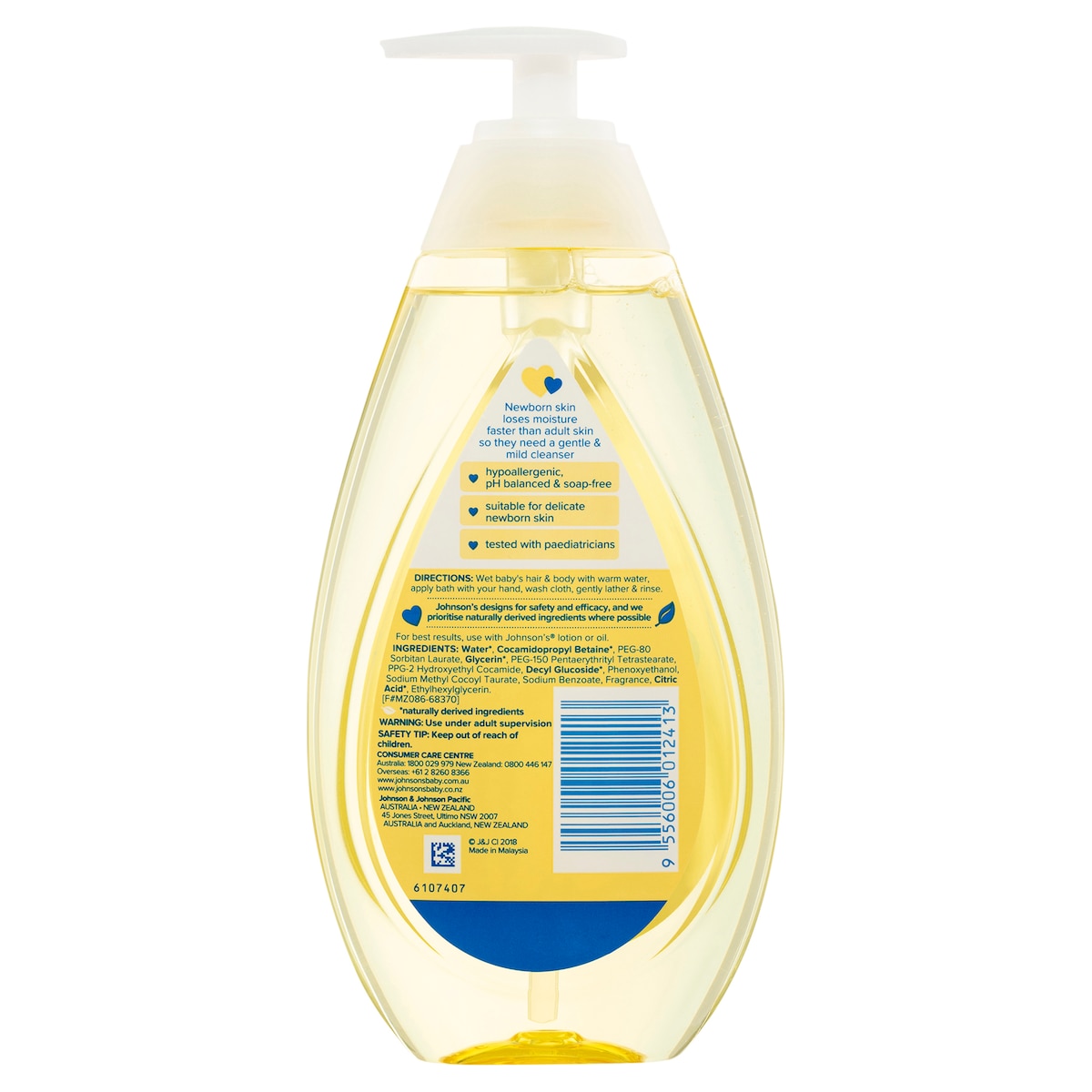 Johnsons Baby Bath Top-To-Toe Wash 500Ml