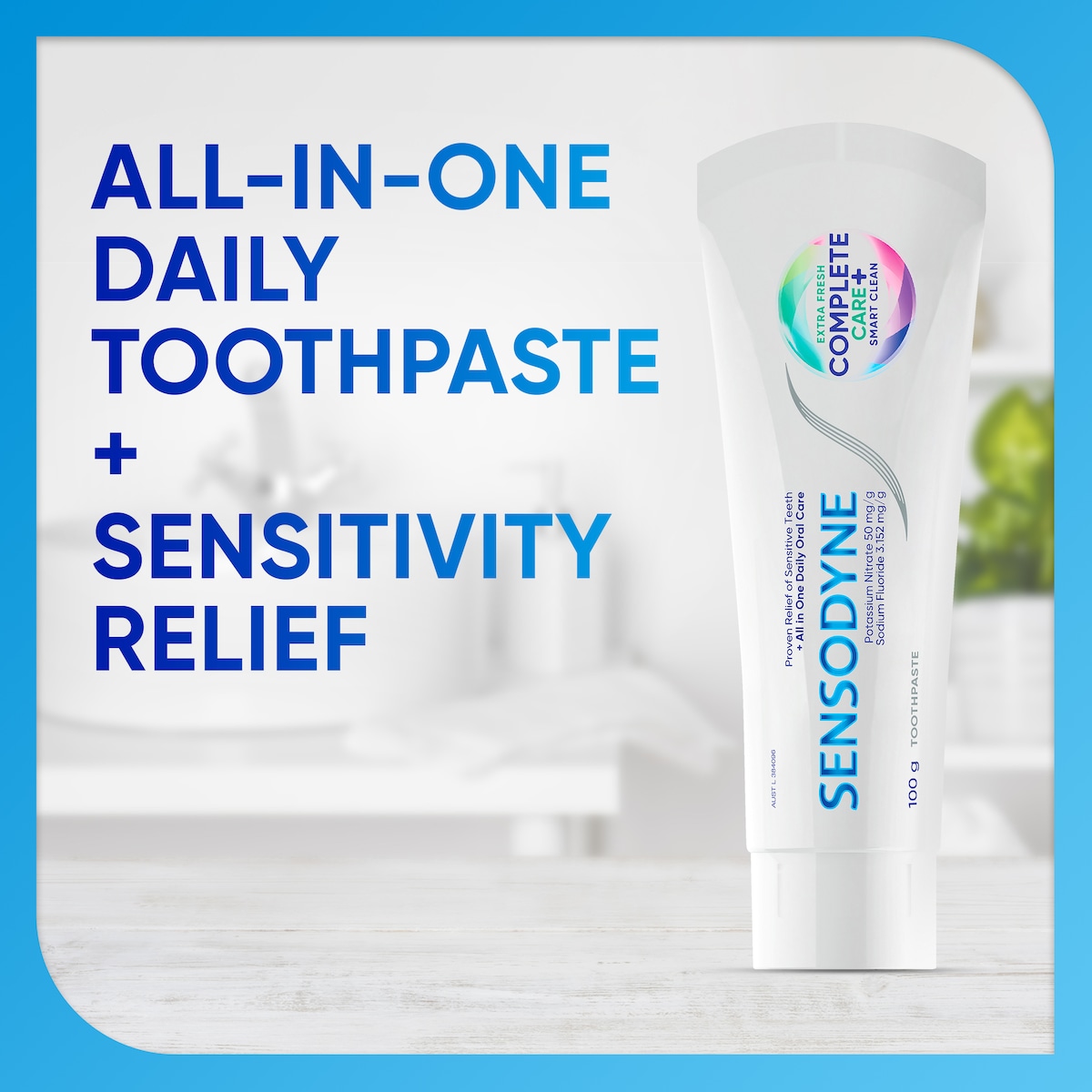 Sensodyne Complete Care + Smart Clean Toothpaste Extra Fresh 100G