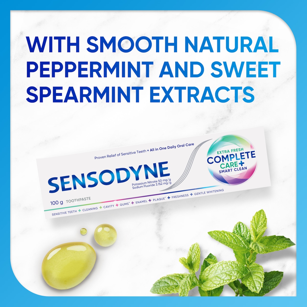 Sensodyne Complete Care + Smart Clean Toothpaste Extra Fresh 100G