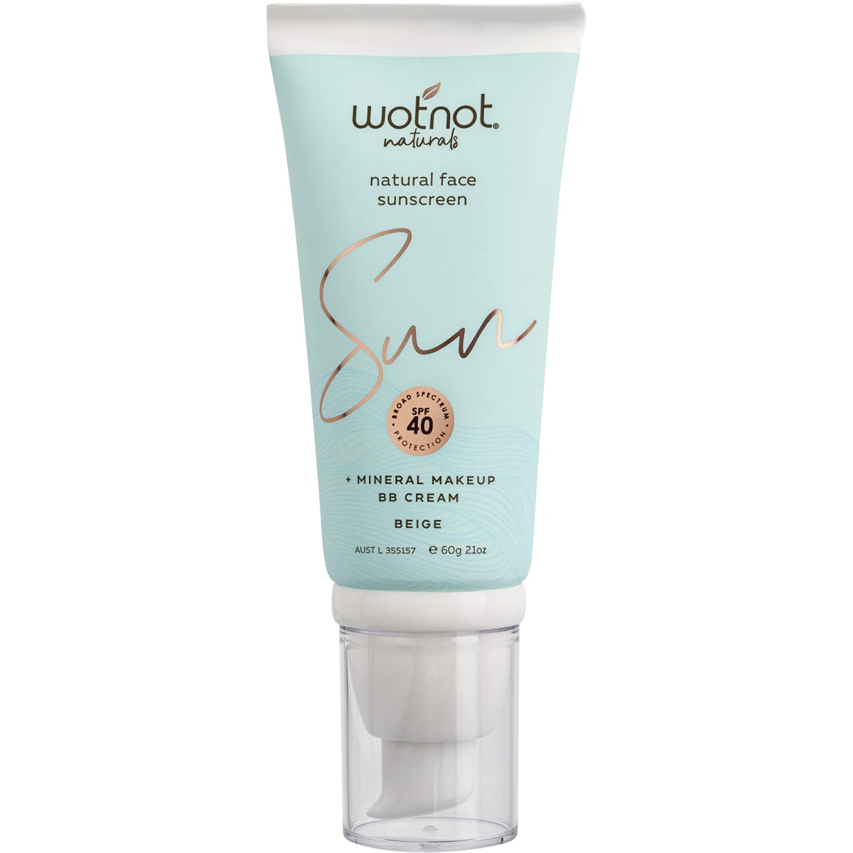 Wotnot Natural Face Sunscreen Beige Spf40 60G