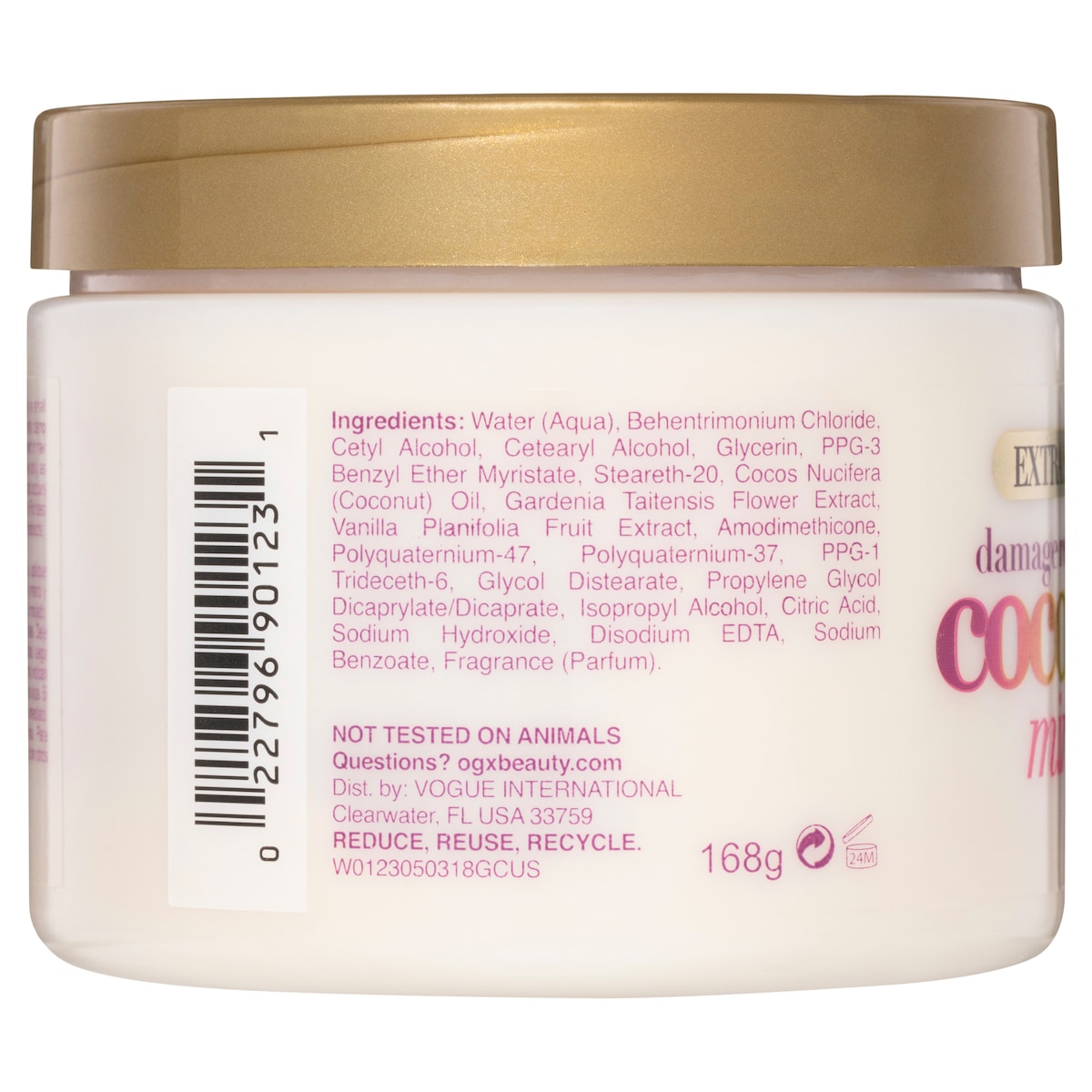 Ogx Extra Strength Coconut Miracle Oil Hair Mask 168G