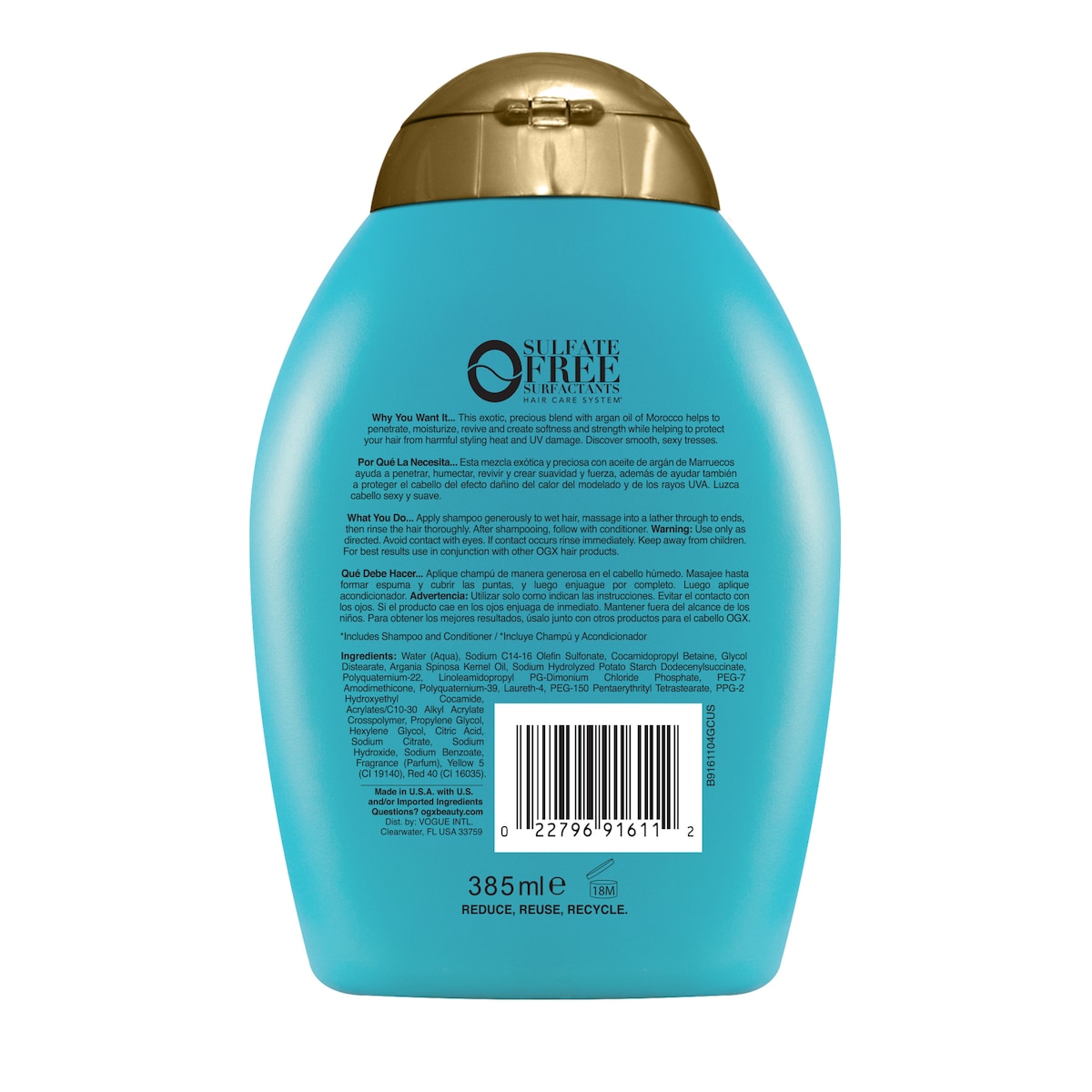 Ogx Argan Oil Of Morocco Shampoo 385Ml