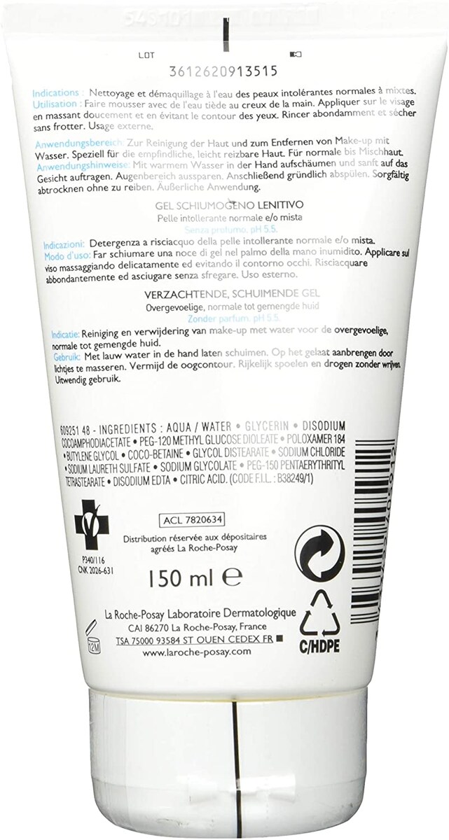 La Roche-Posay Toleriane Softening Foaming Gel 150Ml