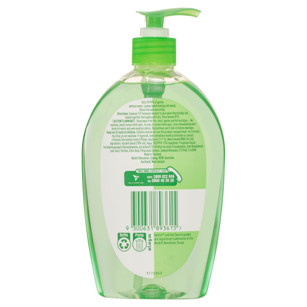 Dettol Instant Hand Sanitiser Refresh 500Ml