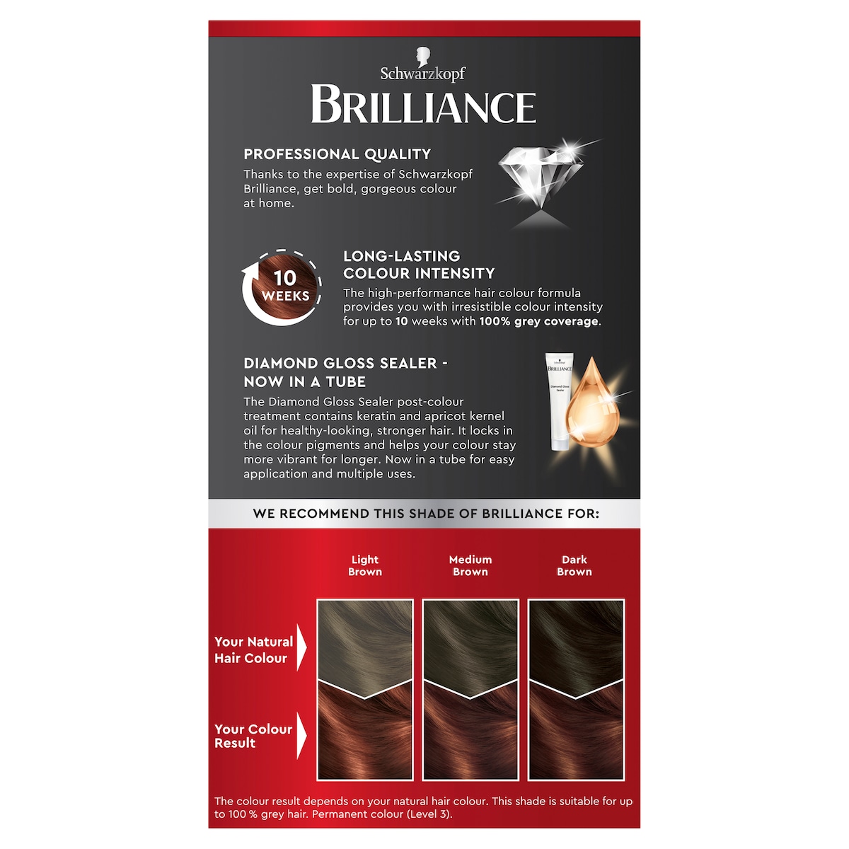 Schwarzkopf Brilliance Permanent Hair Colour 68 Chocolate Rush