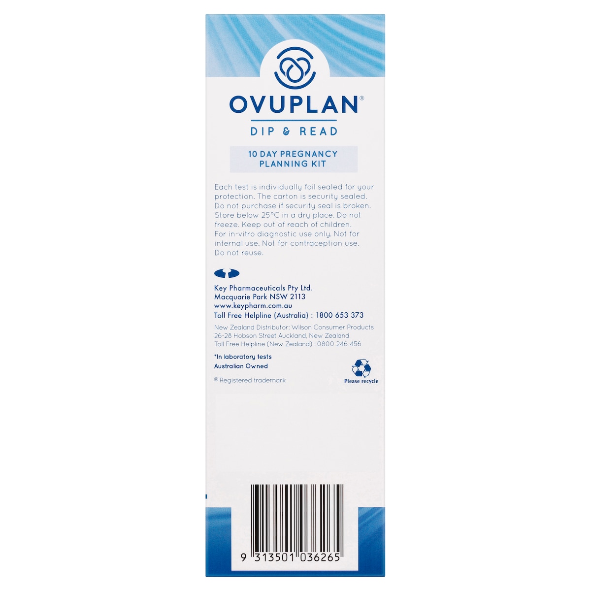 Ovuplan 10 Day Pregnancy Planning Kit