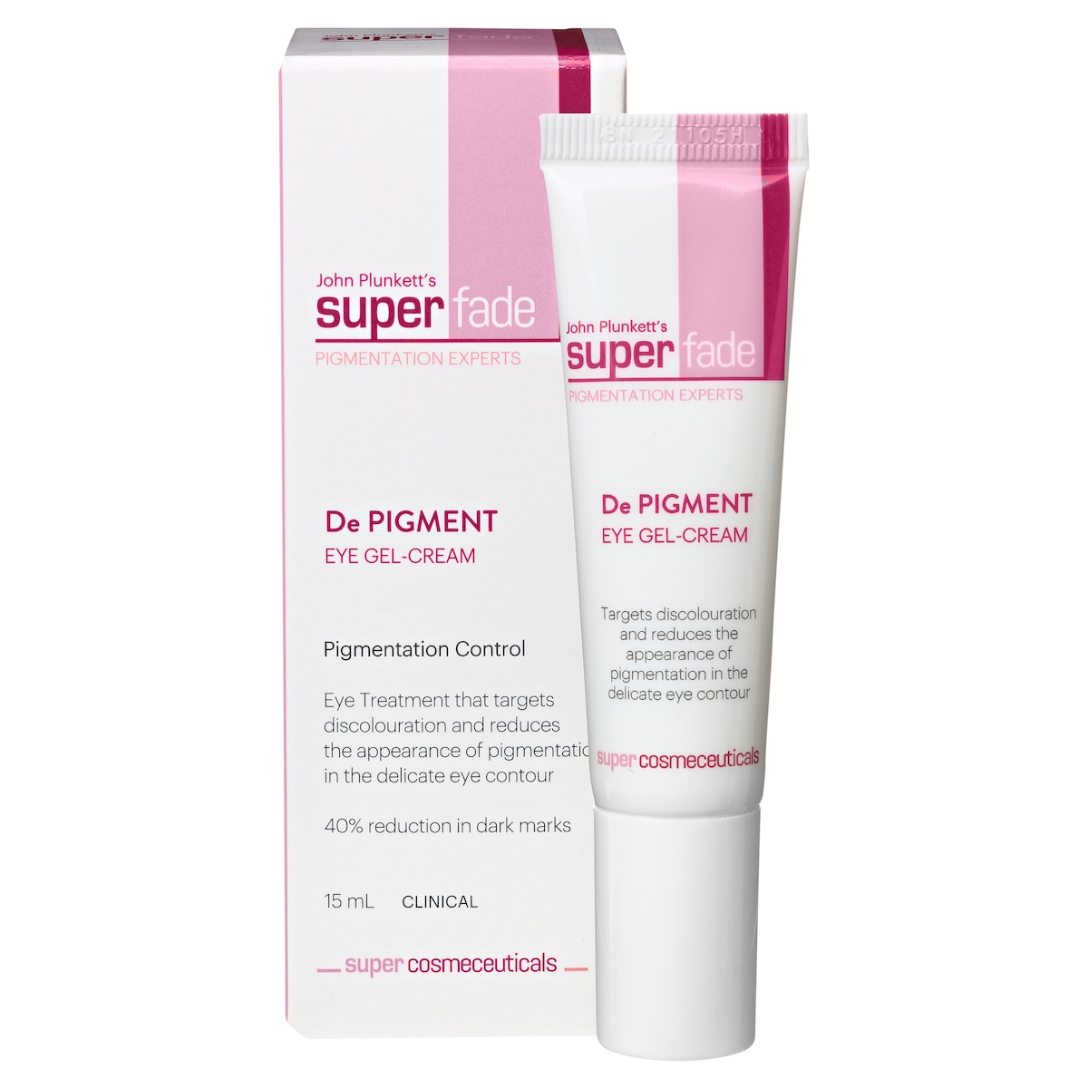 John Plunketts Superfade De Pigment Eye Gel-Cream 15Ml