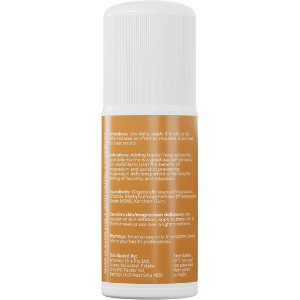 Amazing Oils Magnesium Gel + Msm Roll-On 60Ml