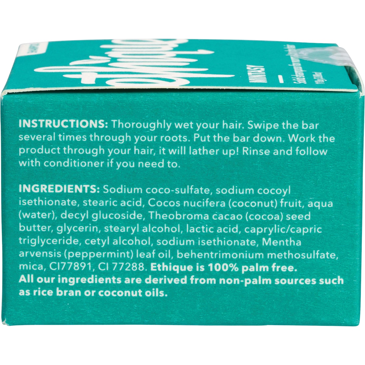 Ethique Solid Shampoo Bar Mintasy Normal To Dry Hair 110G