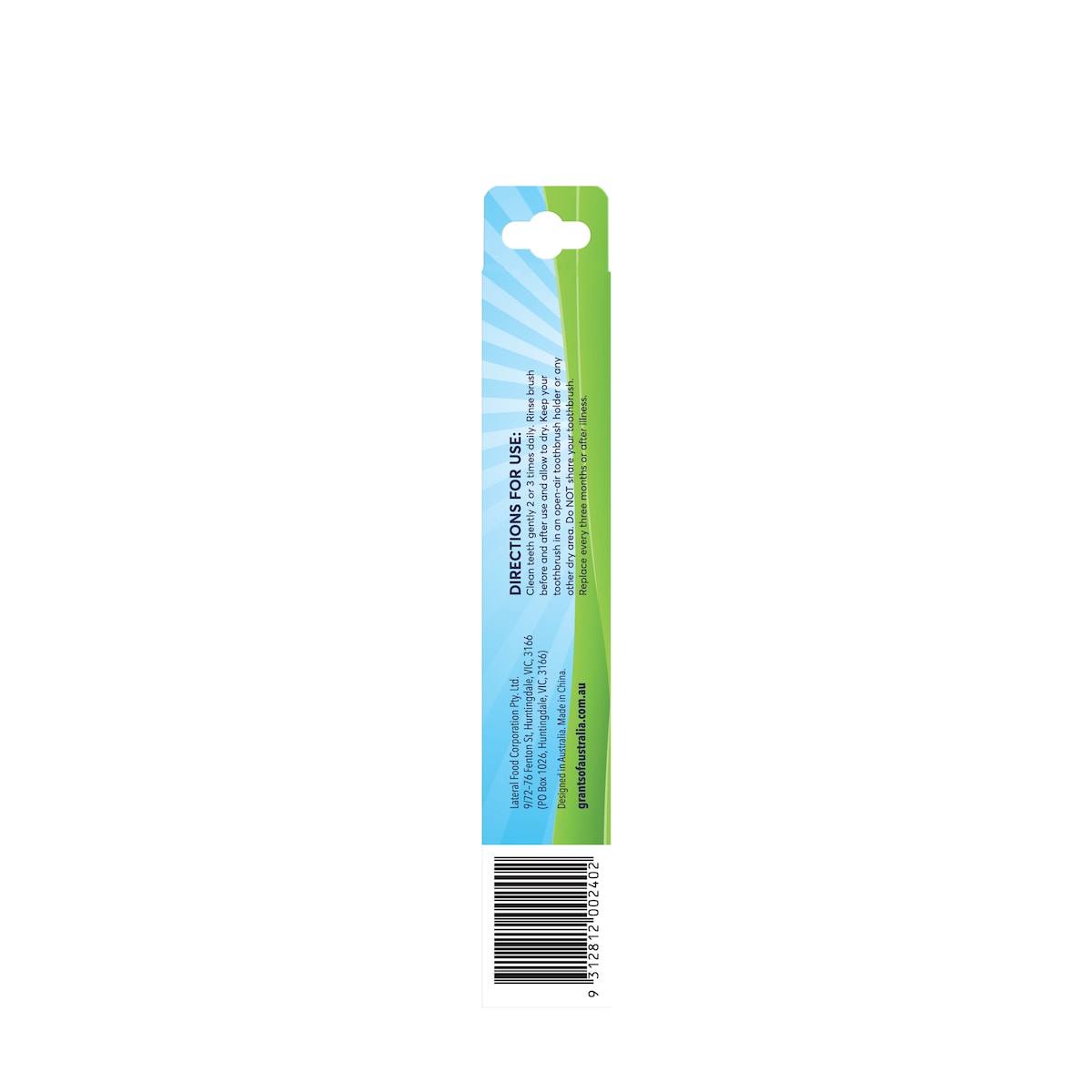 Grants Kids Bamboo Toothbrush Ultra Soft 1 Pack