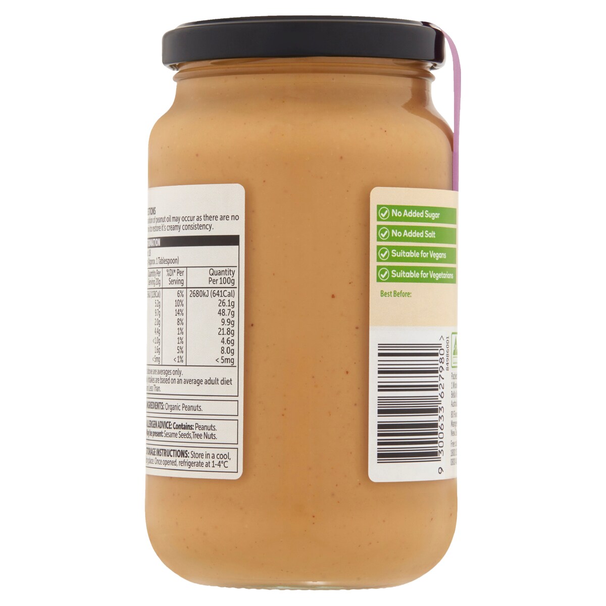 Macro Organic Smooth Peanut Butter 375G