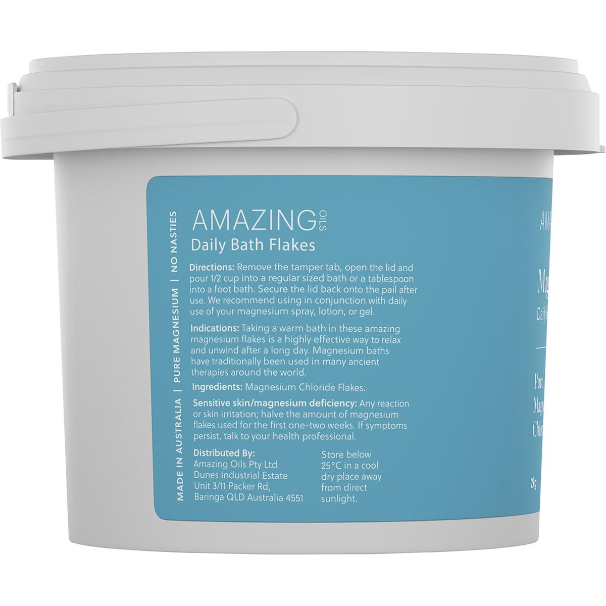 Amazing Oils Magnesium Daily Bath Flakes 2Kg