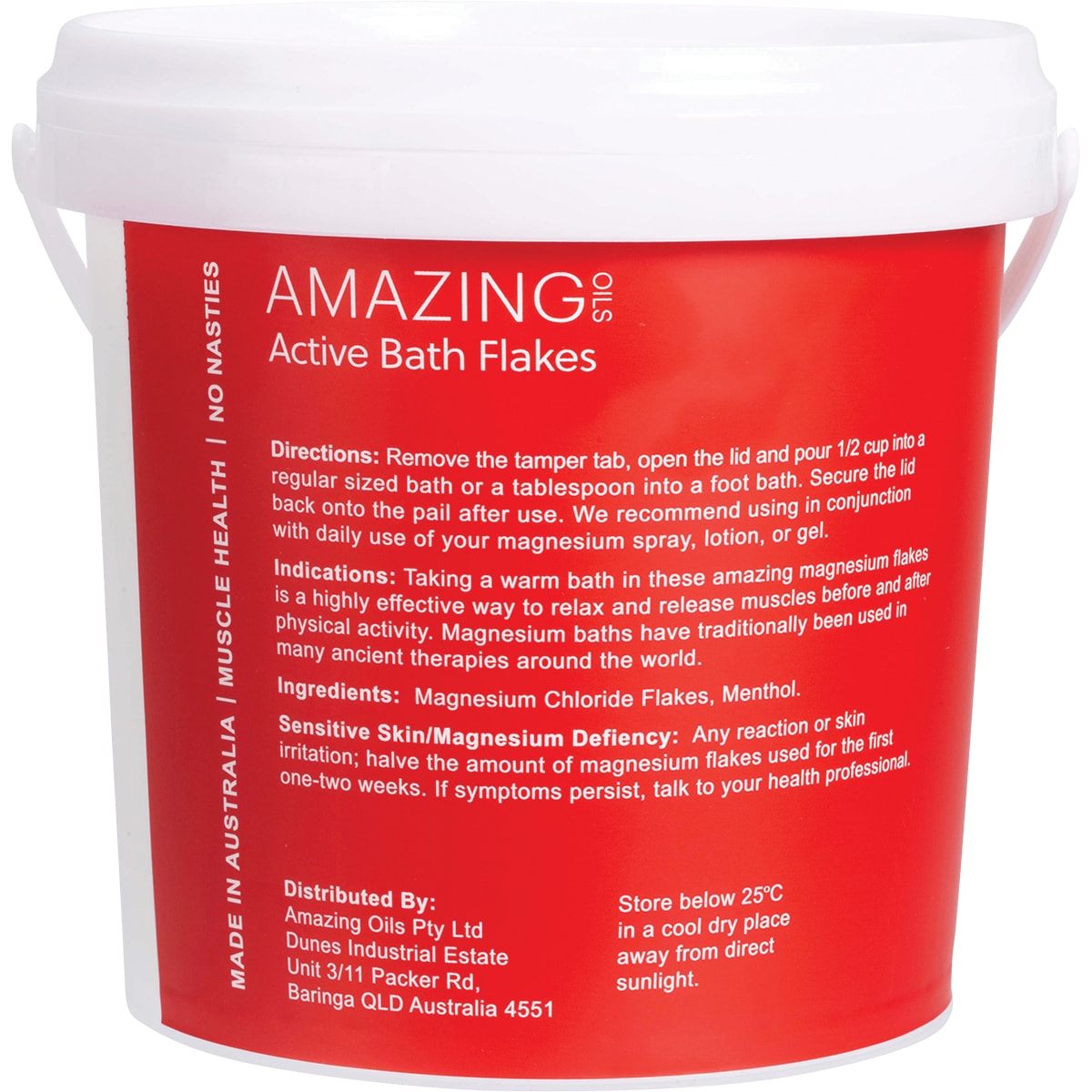 Amazing Oils Magnesium Active Bath Flakes 2Kg