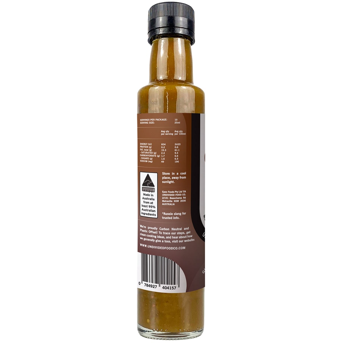 Undivided Food Co Good Oil Balsamic Dressing 250Ml